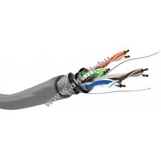 Goobay CAT 5e h�l�zati k�bel SF UTP 26/7 AWG sz�rke PVC k�peny