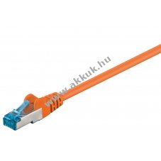 Goobay CAT 6A S/FTP h�l�zati k�bel 2m narancss�rga LSZH