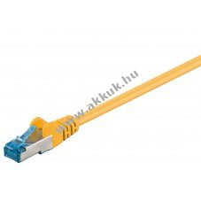 Goobay CAT 6A Patchk�bel S/FTP 5m s�rga LSZH