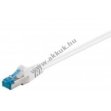 Goobay CAT 6A patchk�bel S/FTP 5m feh�r LSZH