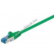 Goobay CAT 6A Patchk�bel S/FTP 15m z�ld LSZH