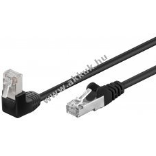 Goobay CAT 5e patch k�bel 3m 90� RJ45 fekete CCA F/UTP