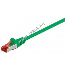 Goobay CAT 6 patchk�bel S/FTP 10m z�ld CCA