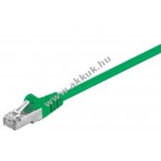 Goobay CAT 5e patchk�bel F/UTP z�ld 2x RJ45 10/100/1000 Mbit/s
