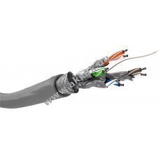 Goobay CAT 6 h�l�zati k�bel S/FTP PiMF sz�rke 26/7 AWG LSZH