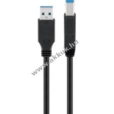 Goobay USB-A USB-B k�bel 0,25 m USB 3.0 15 W 3 A 5 Gbit/s fekete