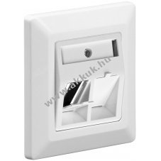 Goobay 2db/csomag be�p�thet� keret 2x RJ45 Snap-In Keystone modulhoz