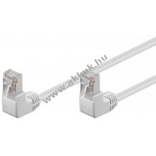 Goobay CAT 5e patchk�bel 2x 90� csatlakoz�val F/UTP feh�r 2x RJ45 8P8C
