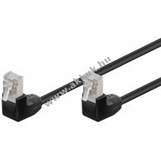 Goobay CAT 5e F/UTP h�l�zati k�bel 2x 90� RJ45 csatlakoz� 2m CCA