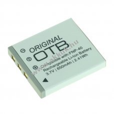 Helyettes�t� akku OTB Fuji NP-40 / Pentax D-LI85 / Samsung SLB-0737/0837 3,7V 650mAh Li-Ion
