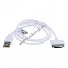 OTB USB adatk�bel kompatibilis Apple iPhone 3G/3GS/4/4S iPod feh�r
