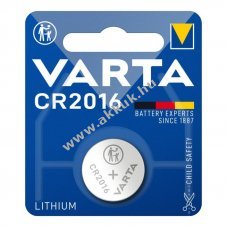 Varta Electronics CR2016 6016 3V 87mAh Li/MnO2
