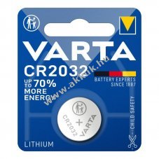 Varta Electronics CR2032 6032 3V 220mAh gombelem Li/MnO2