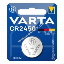 Varta CR2450 6450 3V 570mAh elem Li/MnO2
