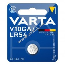 Varta V10GA 4274 AG10 1,5V 70mAh alk�li gombelem
