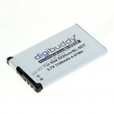 Helyettes�t� akku digibuddy Nokia 6303 classic/6730 classic/5220xm BL-5CT 3,7V 1100mAh Li-Ion