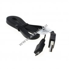OTB Micro-USB lapos adatk�bel USB A 2.0 0,95m fekete