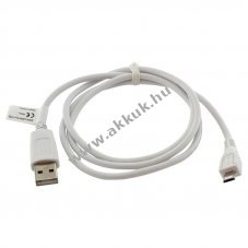 OTB Micro-USB - USB A 2.0 adatk�bel 0,95m feh�r