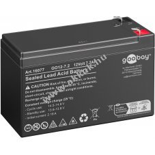 Goobay �lom akku GO12-7.2 12V 7200mAh Faston 4,8mm F1