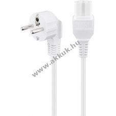 Goobay 2m meleg�t� k�sz�l�k csatlakoz�k�bel feh�r 3x0,75 mm2 CEE 7/7 C15