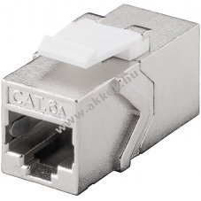 Goobay Keystone modul RJ45 csatlakoz� CAT 6A 2x RJ45 aljzat 14,7mm sz�les