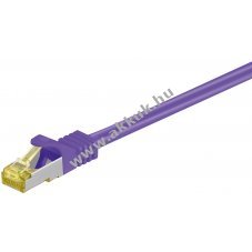 Goobay RJ45 patchk�bel CAT 6A SFTP 500 MHz CAT 7 k�bel lila LSZH