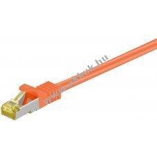 Goobay RJ45 Patchk�bel CAT 6A S/FTP 5m narancs LSZH