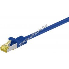 Goobay RJ45 patchk�bel CAT 6A S/FTP 500 MHz CAT 7 k�bellel k�k LSZH halog�nmentes 1,5 m