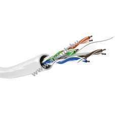 Goobay CAT 6 h�l�zati k�bel U/UTP feh�r 305m AWG 24/7 CCA