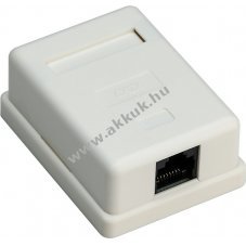 Goobay 1 Port RJ45 CAT 6 UTP csatlakoz�aljzat