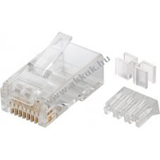Goobay RJ45 CAT 6A UTP csatlakoz� kerek k�belhez k�t bef�z� seg�ddel