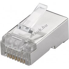 Goobay RJ45 CAT 6 STP �rny�kolt h�l�zati csatlakoz� kerek k�belhez