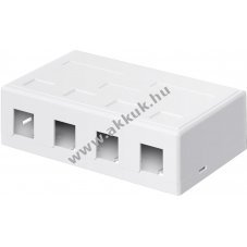 Goobay 4 portos Keystone �res h�z egyszer� snap-in szerel�ssel