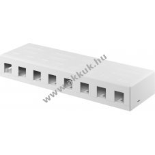 Goobay 8 portos Keystone �res h�z egyszer� Snap-In szerel�ssel