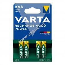 Varta Ready 2 Use AAA (mikro) akku 1,2V 1000mAh 4db/csomag NiMH