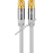 Goobay 2m 4x �rny�kolt aranyozott F-csatlakoz�s SAT antenna k�bel
