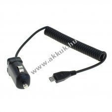 OTB Micro-USB aut�s spir�l t�lt�k�bel 1A fekete