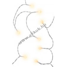 Goobay 80 LED g�mb f�nyf�z�r id�z�t�vel melegfeh�r 3xAA elemmel IP44