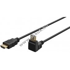 Goobay High-Speed HDMI 90 fokos k�bel Ethernet 4K 60 Hz