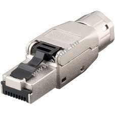 Goobay CAT 8.1 RJ45 csatlakoz� STP �rny�kolt 5,0-8,5mm k�belhez csavaros sapk�val