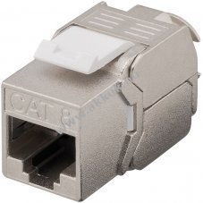 Goobay Keystone-modul RJ45 CAT 8.1 STP 15,8mm 180� k�belkivezet�s