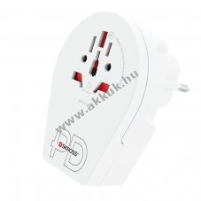 Skross World to Europe USB-C PD univerz�lis utaz�adapter 2 �s 3 p�lus� eszk�z�kh�z
