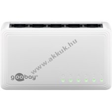 Goobay 5 portos Gigabit Ethernet h�l�zati switch 5x RJ45 1000 Mbit/s