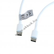 OTB USB-C 2.0 adatk�bel USB-C csatlakoz� mindk�t v�g�n USB-PD 60W 1,0m feh�r