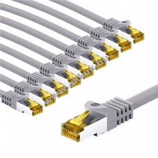 Goobay RJ45 patchk�bel CAT 6A S/FTP 5m sz�rke 10db/csomag LSZH