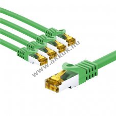 Goobay RJ45 Patchk�bel CAT 6A SFTP 2m z�ld 5db/csomag LSZH