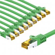 Goobay RJ45 patchk�bel CAT 6A S/FTP 2m z�ld 10db/csomag LSZH