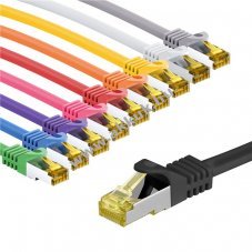 Goobay RJ45 Patchk�bel CAT 6A S/FTP 1m LSZH halog�nmentes k�belk�peny