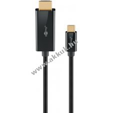Goobay USB-C HDMI k�bel 2m 4K 60 Hz 18 Gbit/s USB 3.1