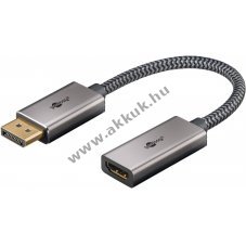 Goobay DisplayPort HDMI adapterk�bel 4K 60 Hz DisplayPort dug� HDMI aljzat